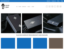 Tablet Screenshot of kardsgeek.com